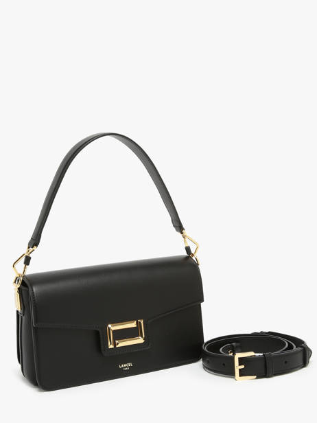 Schoudertassen Angele Leder Lancel Zwart angele A13149 ander zicht 2